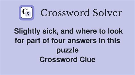 just slightly crossword clue